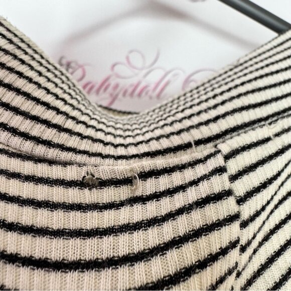 Soprano dress Striped Sleeveless turtleneck high neck stripes stretchy Dress - Picture 7 of 7